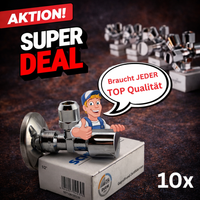 10 x Schlösser Eckventil 1/2" mit DVGW
