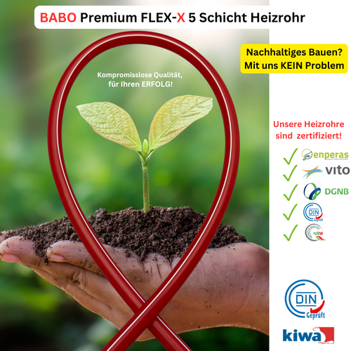 BABO Premium FLEX-X 5 Schichtrohr 14x2mm 200m Ring | VPE 200 m