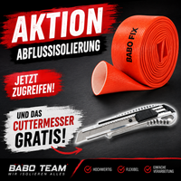 2 Karton Abflussschlauch + Cuttermesser