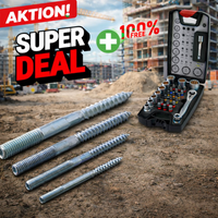 1.200 Stck Stockschrauben-Pack inkl Bitsatz