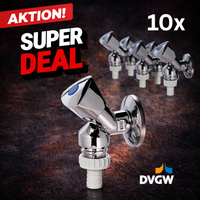 10 x GeräteAnschlussventil DVGW