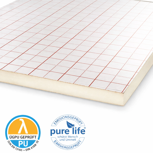 Pur 20 mm Wärmedämmplatten Alu 0,23 WLG | VPE 18 m²
