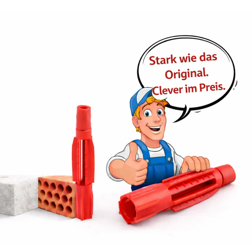 Universaldübel mit Kragen 6mm (VPE 100) | VPE 1 Karton