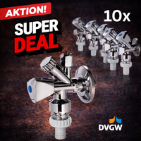 10 x Kombi-Eckvent.1/2" mit DVGW
