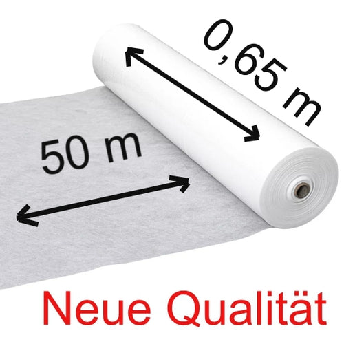 Treppenschutzvlies 0,65m x 50m  Vliesseite klebend | VPE 1 Rolle