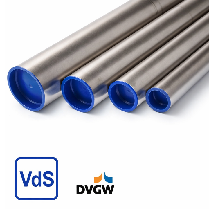 Edelstahlrohr 1.4404 DVGW